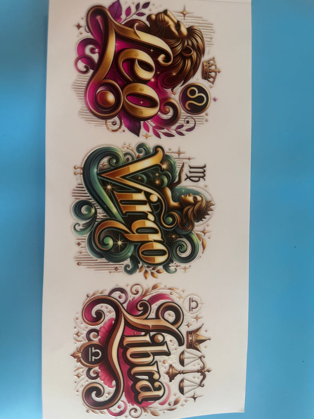 Zodiac Sign Wraps